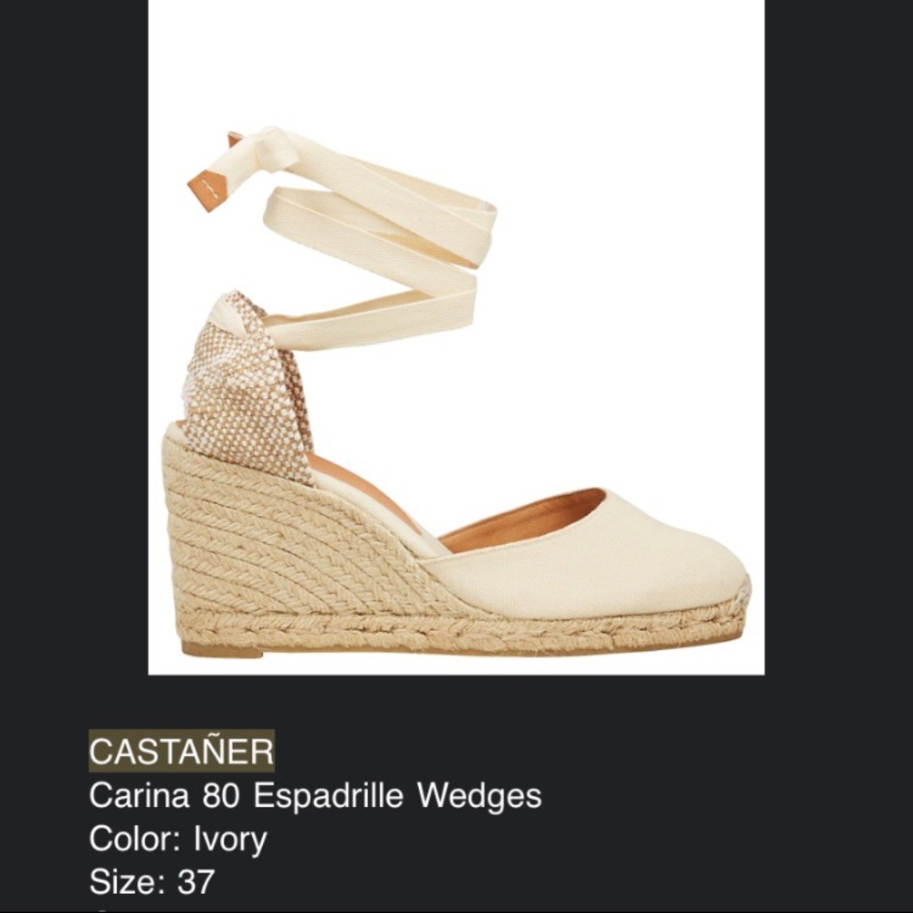 NWOT Castañer Carina Espadrilles 37